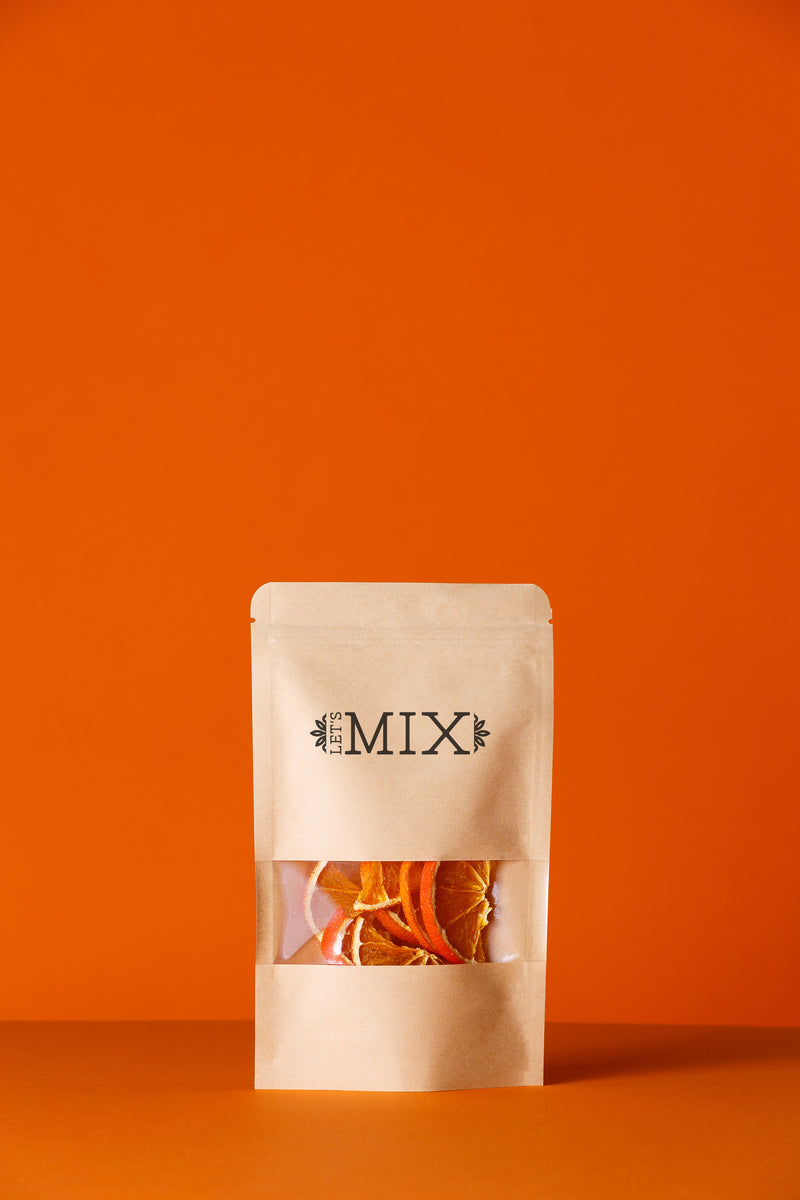 Thirsty Oranges dehydrated orange wheel cocktail garnish pack of 10 by Let's Mix
