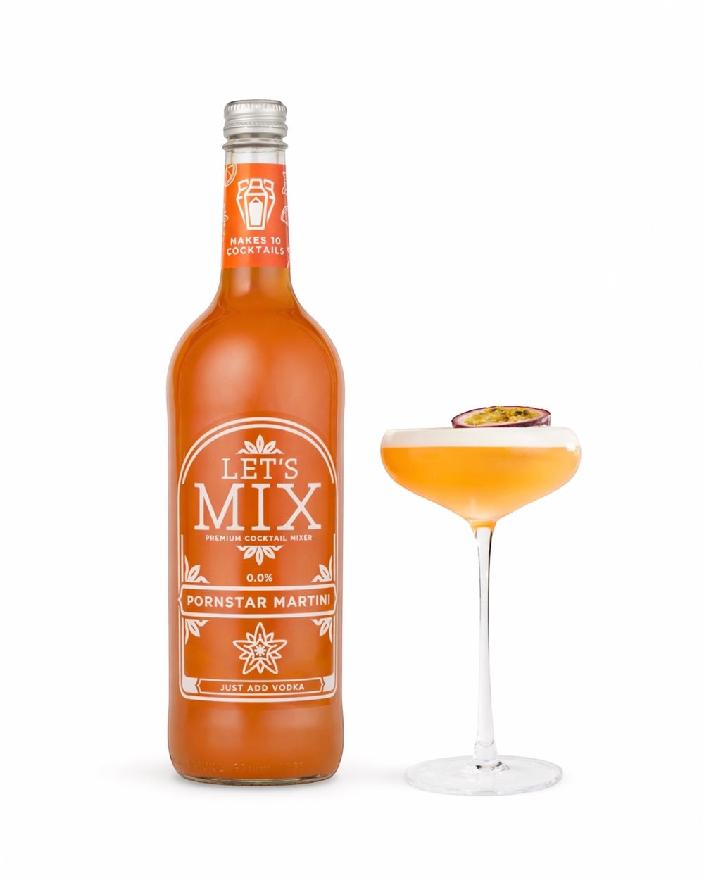 Let's Mix Pornstar Martini cocktail mixer 750ml bottle