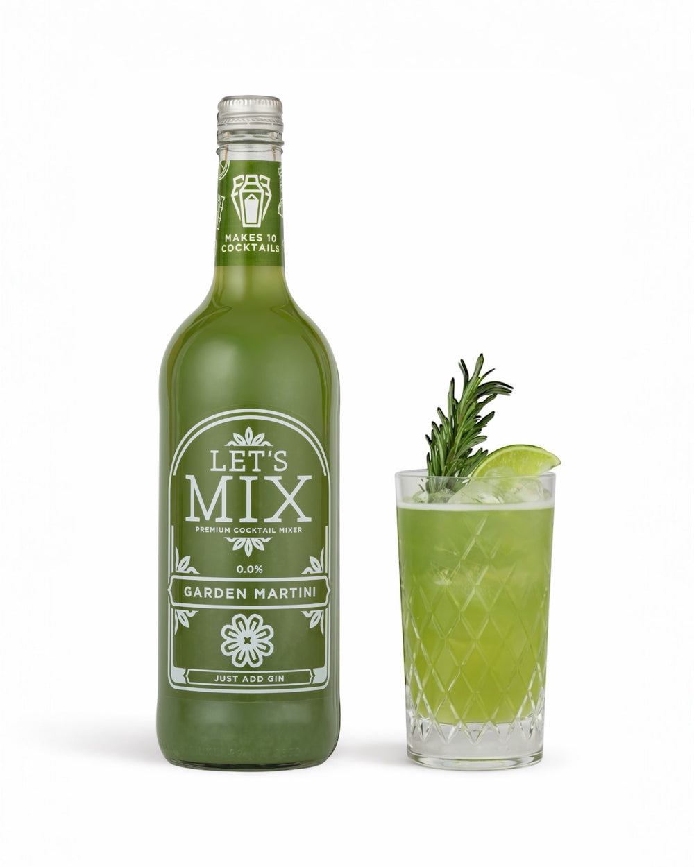 Let's Mix Garden Martini apple and elderflower cocktail mixer 750ml bottle