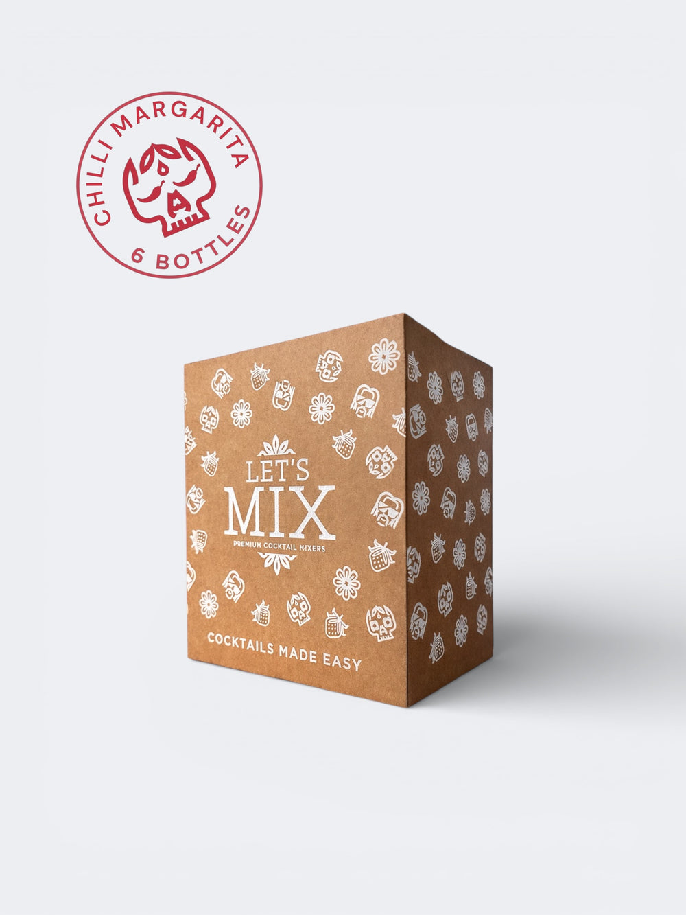 Case of 6 Let's Mix Chilli Margarita Mix bottles for bars and venues