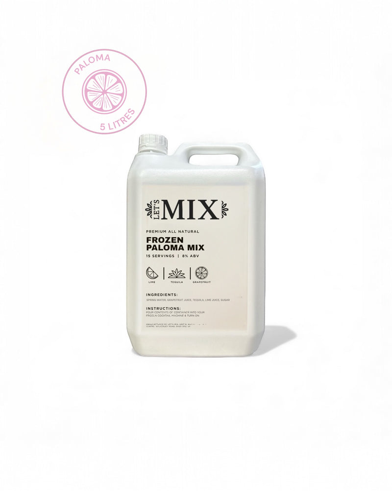 Let's Mix Frozen Paloma Mix 5 litre pouch 8% ABV for slush machines